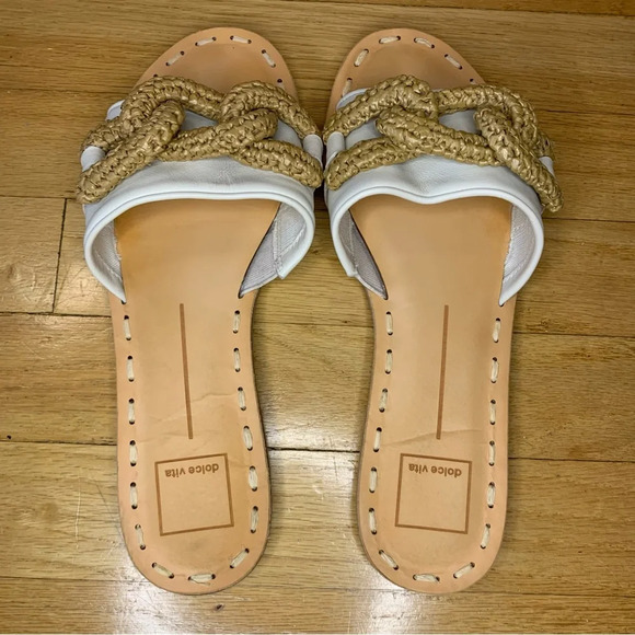 Dolce Vita Desa Sandals in Ivory Leather - Size 9 - Picture 9 of 9